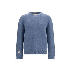 Valentino Men Wool Sweater With Butterfly Embroidery